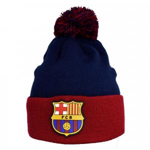 Czapka FC Barcelona beanie Junior- oficjalna licencjonowana