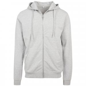 Bluza Męska Heather French Terry Z Pełnym Zamkiem Błyskawicznym