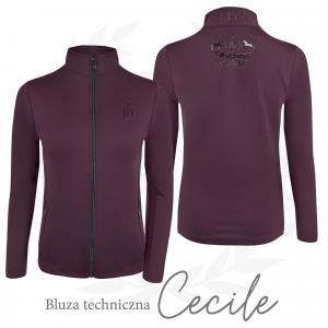 Bluza techniczna do jazdy konnej JD ATTACK Cecile z zamkiem