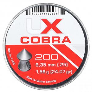 Śrut do wiatrówek Cobra Pointed 1,56 grama kal. 6,35 mm 200 sztuk