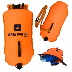 Bojka asekuracyjna do pływania OpenWater XL z kieszenią na rzeczy