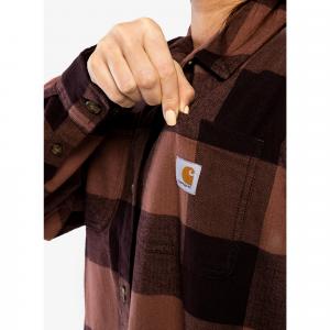 Koszula turystyczna damska Carhartt Midweight Flannel L/S Plaid Shirt