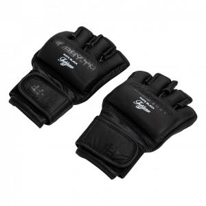 Rękawice do MMA i Muay Thai skóra naturalna EXTREME HOBBY MATE BLACK COMBAT