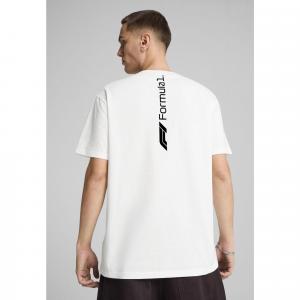 Męska koszulka F1® ESS+ o luźnym kroju z grafiką PUMA White