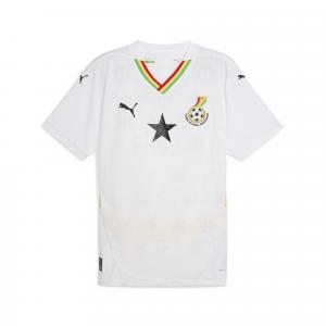 Męska koszulka domowa Ghana 2025 PUMA White Pelé Yellow