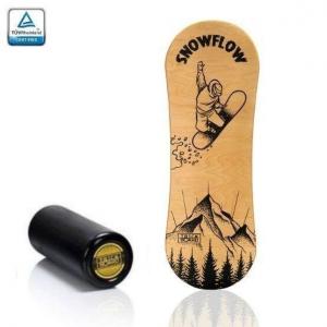 Deska do balansowania TRICKBOARD CLASSIC SNOWFLOW z czarnym wałkiem TÜV