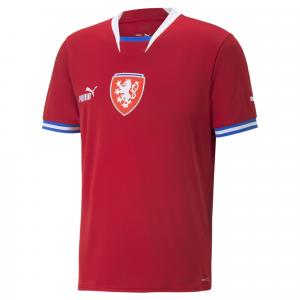 Czech Republic Home 22/23 Replika koszulki męskiej PUMA Chili Pepper Red