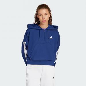 Bluza z kapturem Essentials 3-Stripes French Terry Quarter-Zip