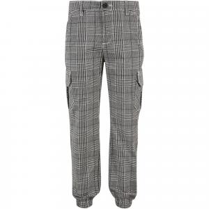 Chłopcy Glen Plaid AllOver Print Cargo Jogging Bottoms