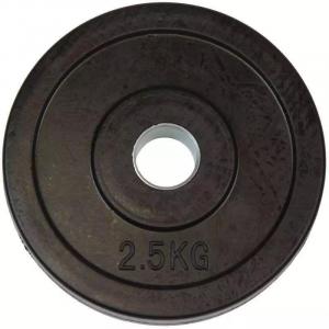 Gumowana tarcza obciążeniowa Aktivsport 2,5 kg 31 mm bez uchwytu