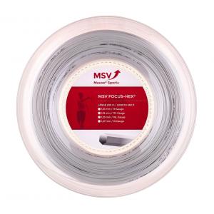 Naciąg do rakiety tenisowej MSV Focus Hex Soft biały szpula 200 m.