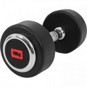 Hantla do treningu do treningu Gorilla Sports gumowana 10 kg
