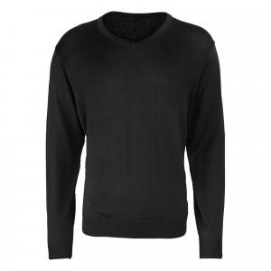 Sweter Męski Z Dzianiny Z Dekoltem V