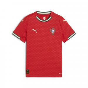 Młodzieżowa koszulka domowa Portugalia 2025 PUMA Sport Red Sugared Almond Beige