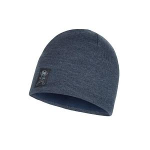 Czapka sporotwa unisex Buff Knitted AND Polar Hat Solid Navy zimowa komfortowa