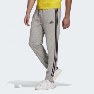 Spodnie Essentials French Terry Tapered Cuff 3-Stripes Rozmiar M Szary - GK8889