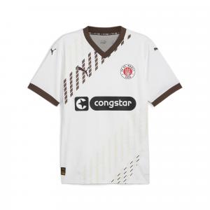 Męska koszulka wyjazdowa FC St. Pauli 24/25 PUMA White Espresso Brown