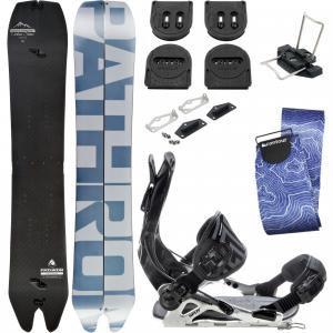 Zestaw Deska snowboardowa męska Pathron Carbon Powder Split wiązania voile foki