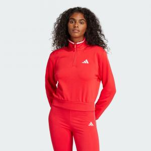 Bluza dresowa Essentials Color Pop French Terry Crop Quarter-Zip