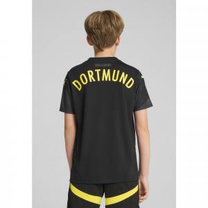 Młodzieżowa koszulka wyjazdowa Borussia Dortmund 24/25 PUMA Black Faster Yellow