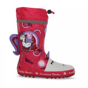 Dziecięce kalosze Peppa Puddle bordowe