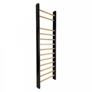 Drabinka gimnastyczna Leon 230 x 80 cm czarna UNDERFIT