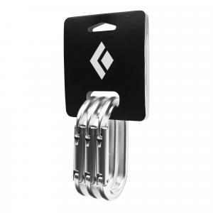 Karabinki Black Diamond Oval Keylock Carabiner 3-Pack - polished