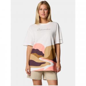 T-shirt damski Columbia Rolling Bend Graphic Oversized