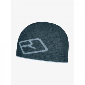 Czapka zimowa Ortovox Merino Logo Knit Beanie - dark arctic grey