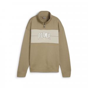 Damska bluza z kapturem i zamkiem 1/4 PUMA SQUAD PUMA Oak Branch Beige