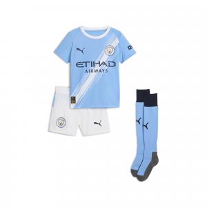 Dziecięcy strój domowy Manchester City 25/26 PUMA Team Light Blue White