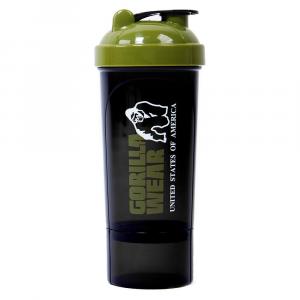 Shaker Compact 400ML - Czarny/zielony