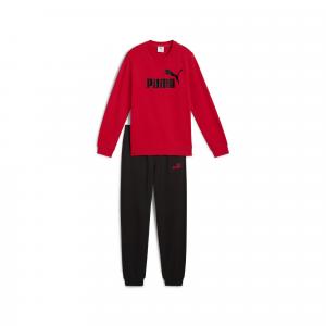 Młodzieżowy dres Essentials z logo No. 1 z bluzą PUMA For All Time Red