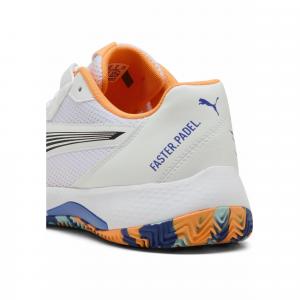 Buty do padla NOVA Court PUMA White Black Vivid Blue Heat Fire