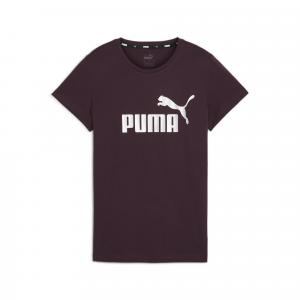 Damska koszulka z metalicznym logo Essentials+ PUMA Midnight Plum Purple