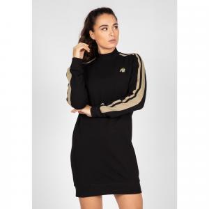 Isabella Sweatshirt Dress - czarna sukienka dresowa