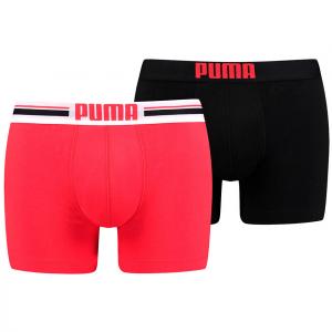 Bokserki treningowe męskie Puma Placed Logo Boxer 2 pack