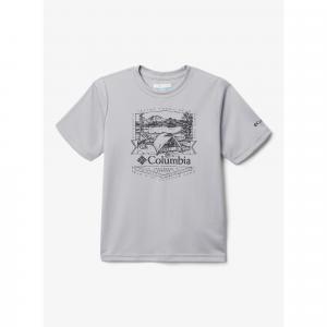 Koszulka szybkoschnąca chłopięca Columbia Fork Stream Short Sleeve Graphic Shirt