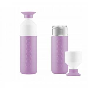Butelka termiczna Dopper Throwback Lilac 350 ml z kubkiem