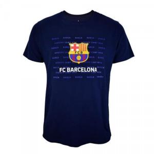 T-shirt męski piłkarski FC Barcelona granatowy