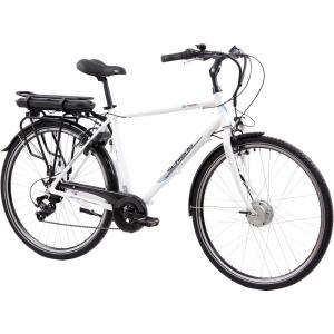 Rower elektryczny miejski męski E-Moon 28”, aluminiowa rama, sztywny widelec