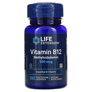 Witamina B12 500µg Life Extension 100 pastylek do ssania