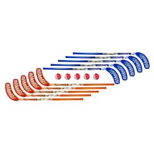 Kij do unihokeja HIKO 87cm Zestaw (10 kijów + 5 piłek)