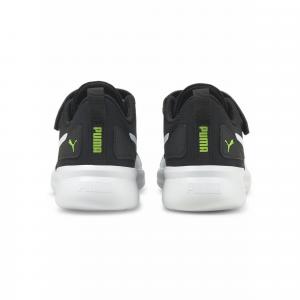 Dziecięce buty sportowe Flyer Runner V PUMA Green Flash White Black