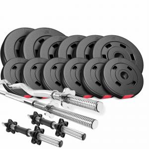 Zestaw obciążeń kompozytowych sztanga Hop-Sport Premium 45kg