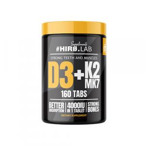 Witamina D3+K2 Hero.Lab Vitamin D3 4000IU + K2 MK7 160 tabs.