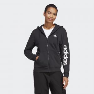 Bluza damska adidas Essentials Linear Full-Zip French Terry Hoodie