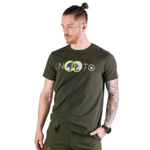 T-shirt myśliwski męski Tagart FNT Nocto Green z nadrukiem