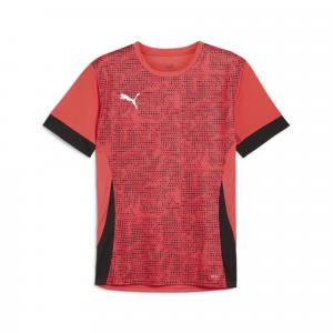 Męska koszulka z nadrukiem IndividualGOAL PUMA Active Red Black