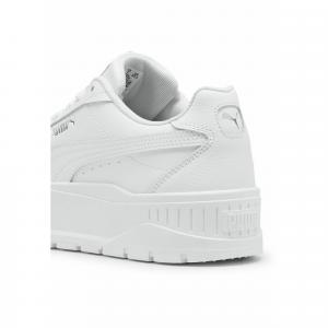 Damskie skórzane sneakersy Karmen II PUMA White Silver Metallic